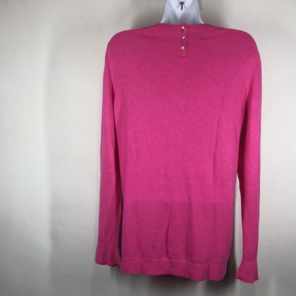 Talbots pink lambswool blend sweater size medium - Picture 6 of 11
